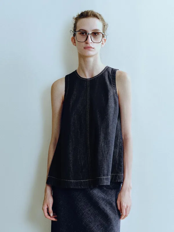 Sleeveless Denim Shirts sold by Urban Revivo