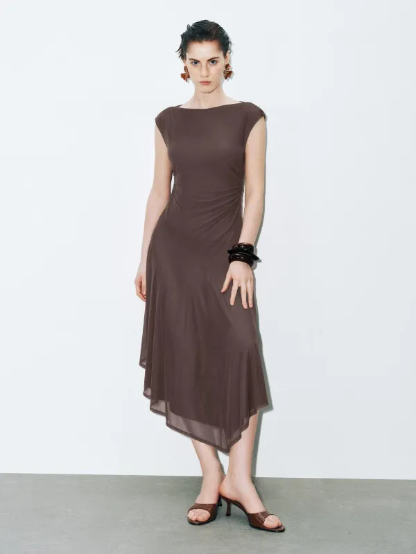 Sleeveless Irregular Hem Skater Maxi Dresses sold by Urban Revivo