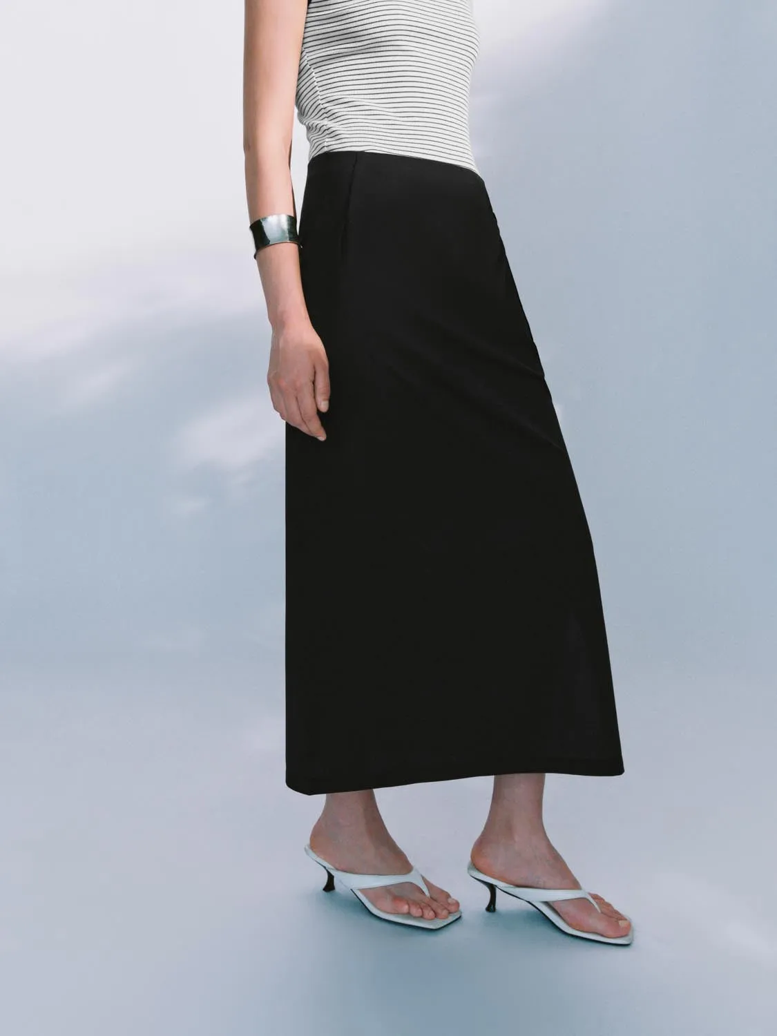 Split Hem Straight Maxi Skirts sold by Urban Revivo product image thumbnail 3