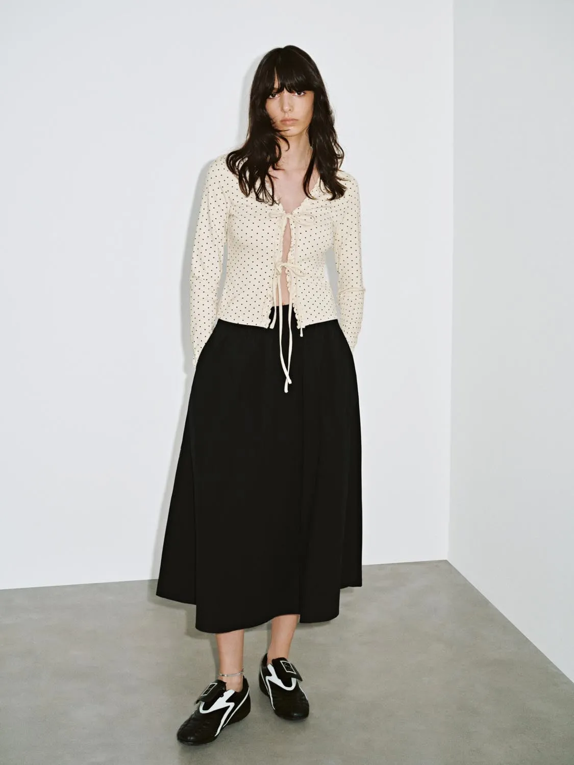 Tie Front Polka Dot Blouses sold by Urban Revivo product image thumbnail 5