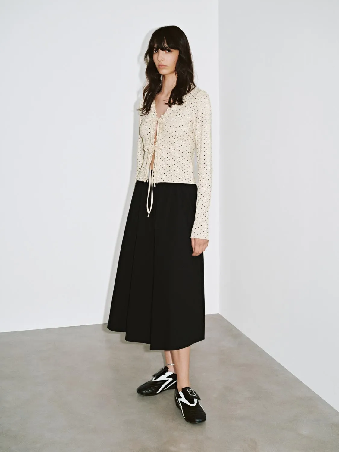 Tie Front Polka Dot Blouses sold by Urban Revivo product image thumbnail 4