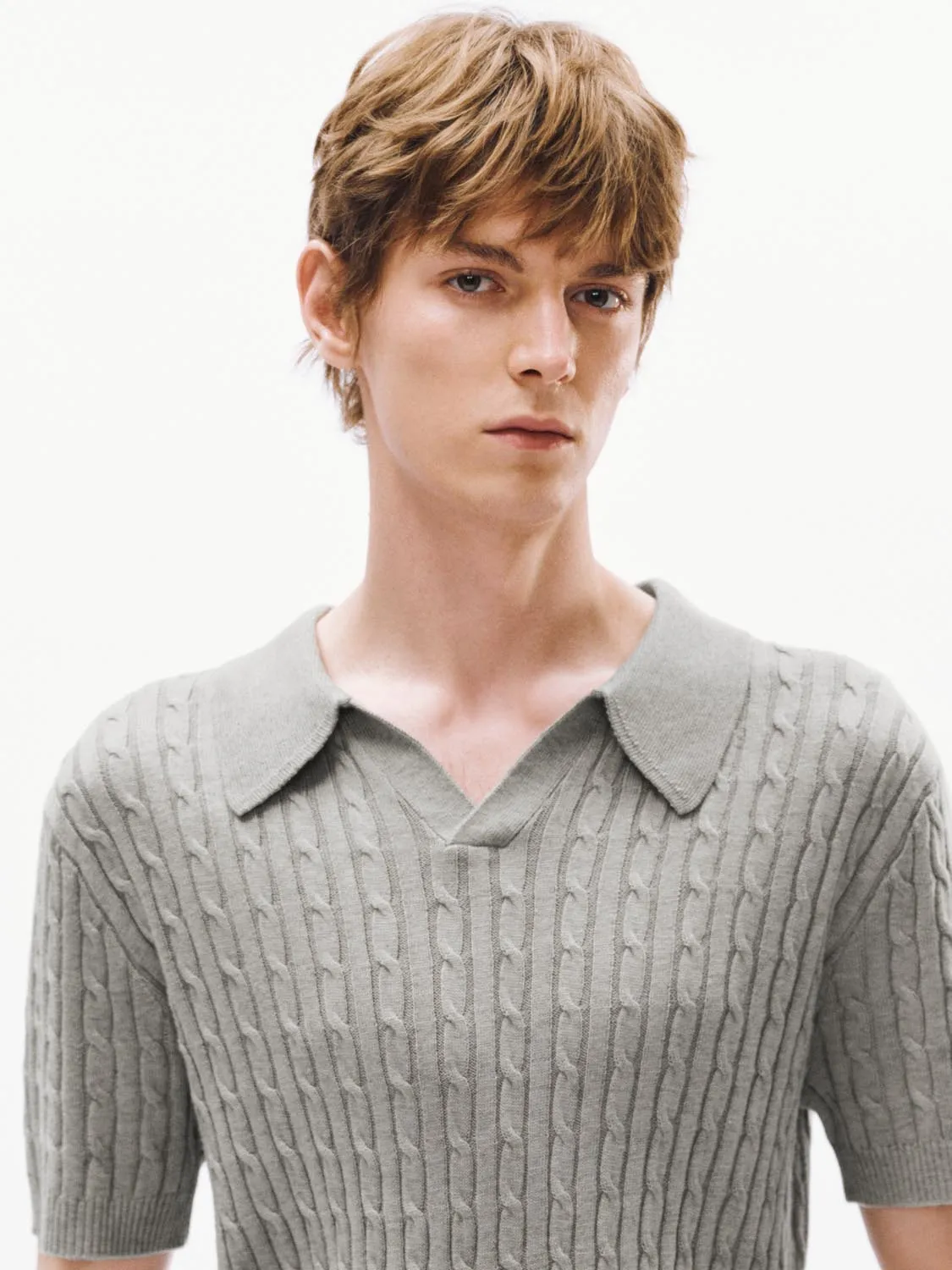 Short Sleeve Knitted T-Shirts sold by Urban Revivo product image thumbnail 3