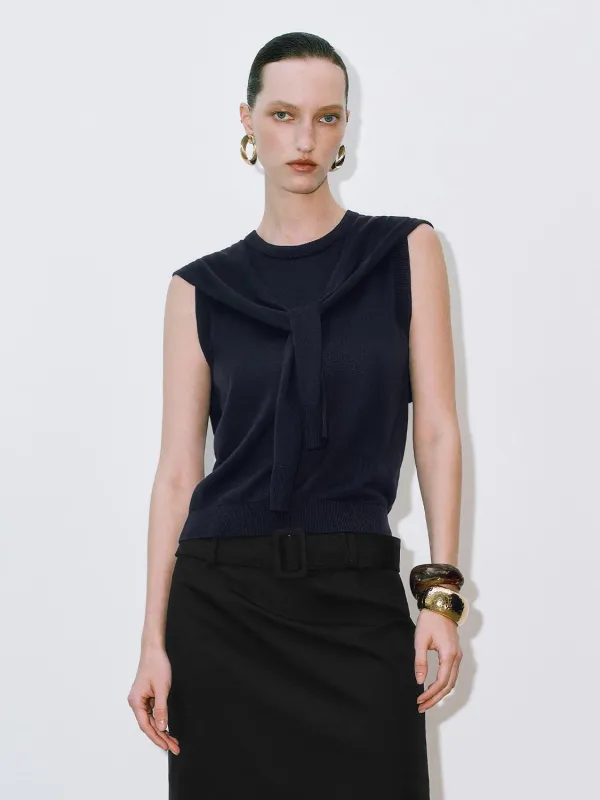 Scarf Decor Knitted T-Shirts sold by Urban Revivo