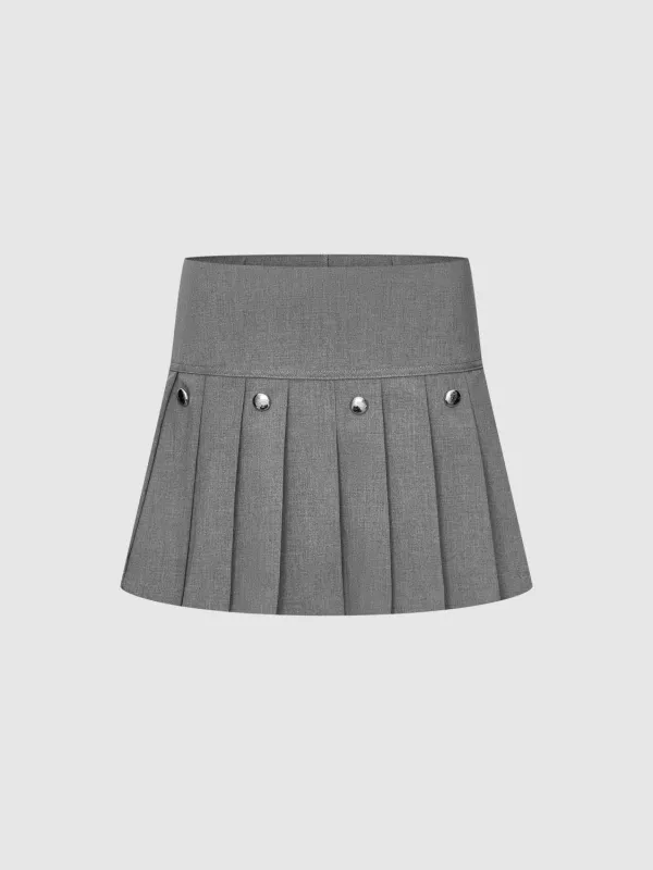 Pleated A-Line Mini Skirts sold by Urban Revivo