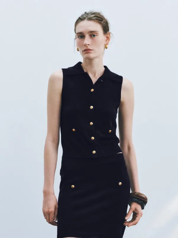 Knitted Sleeveless Cardigans sold by Urban Revivo