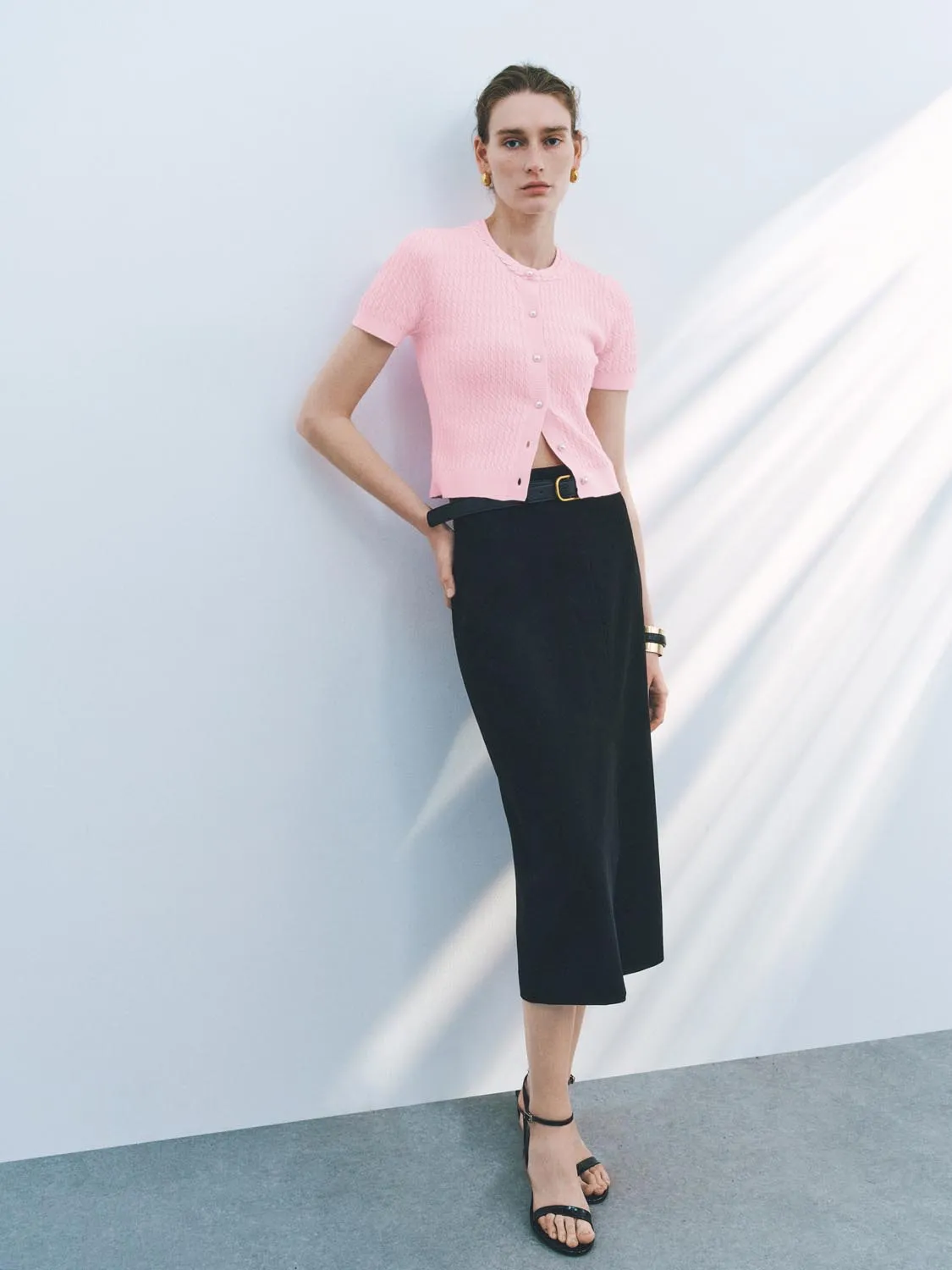 Short Sleeve Knitted Cardigans sold by Urban Revivo product image thumbnail 5