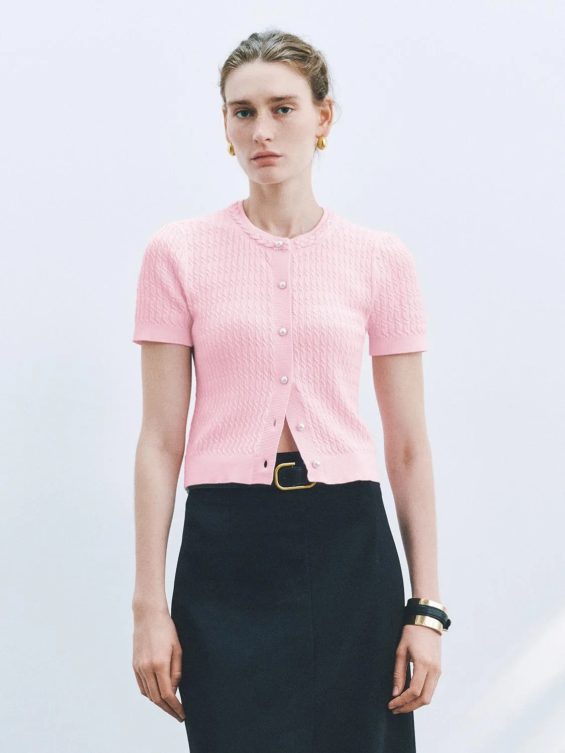 Short Sleeve Knitted Cardigans sold by Urban Revivo