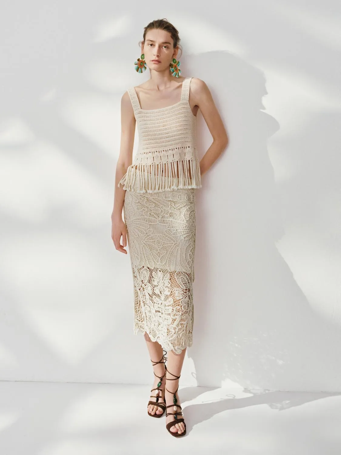 Knitted Crochet Cami Tops sold by Urban Revivo product image thumbnail 4