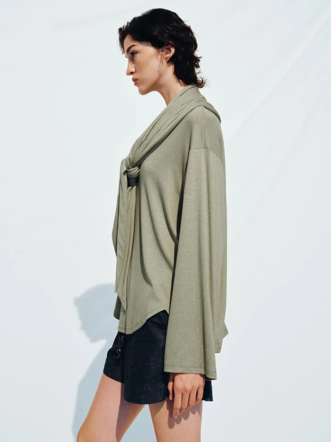 Scarf Decor T-Shirts sold by Urban Revivo product image thumbnail 2