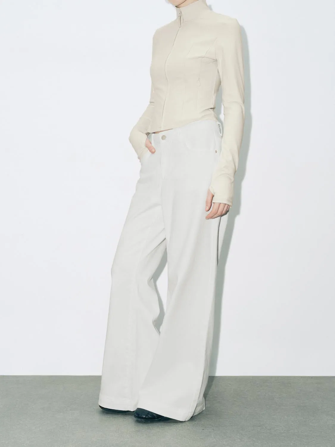 Denim Flared Jeans sold by Urban Revivo product image thumbnail 3
