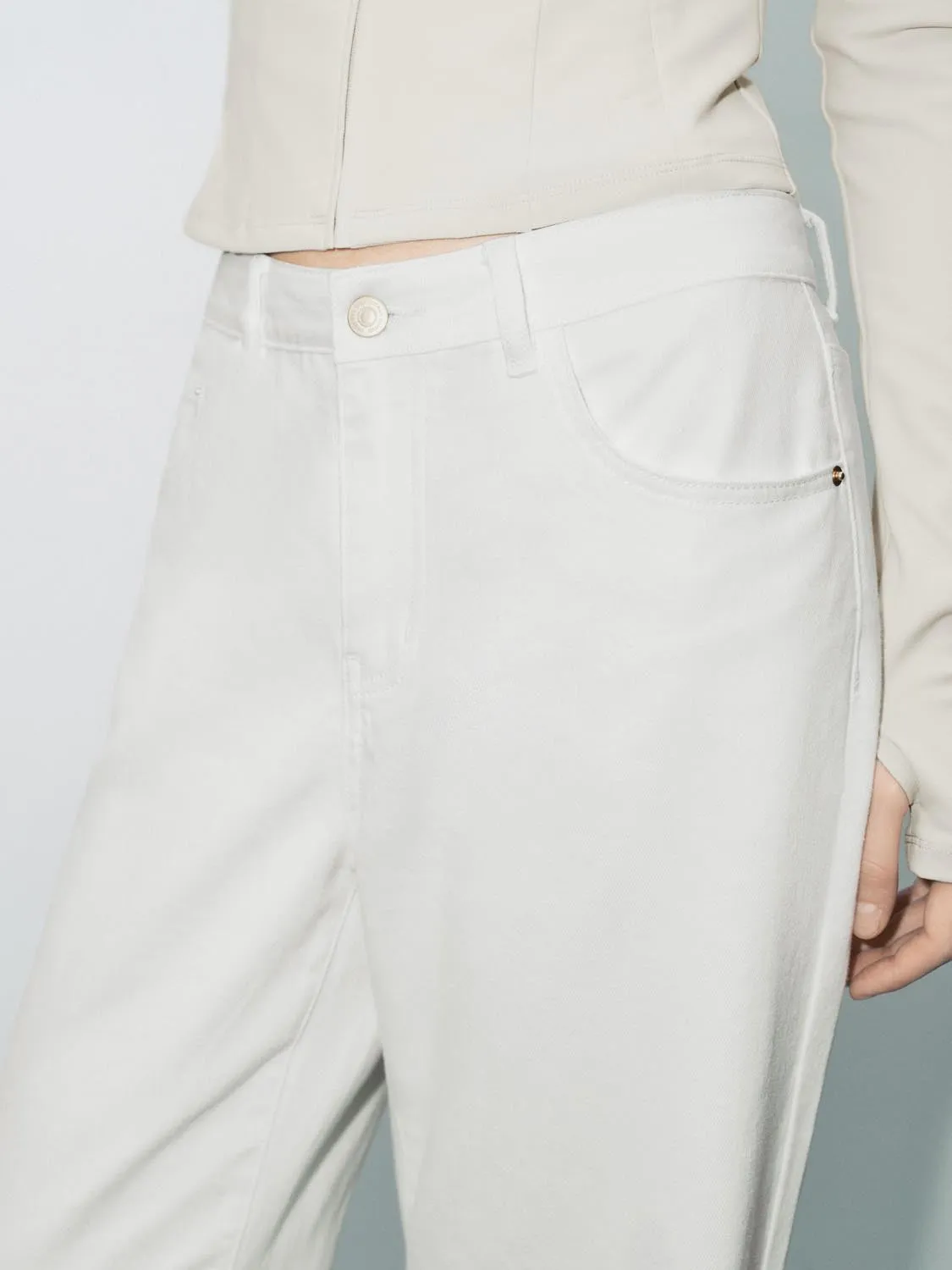Denim Flared Jeans sold by Urban Revivo product image thumbnail 5