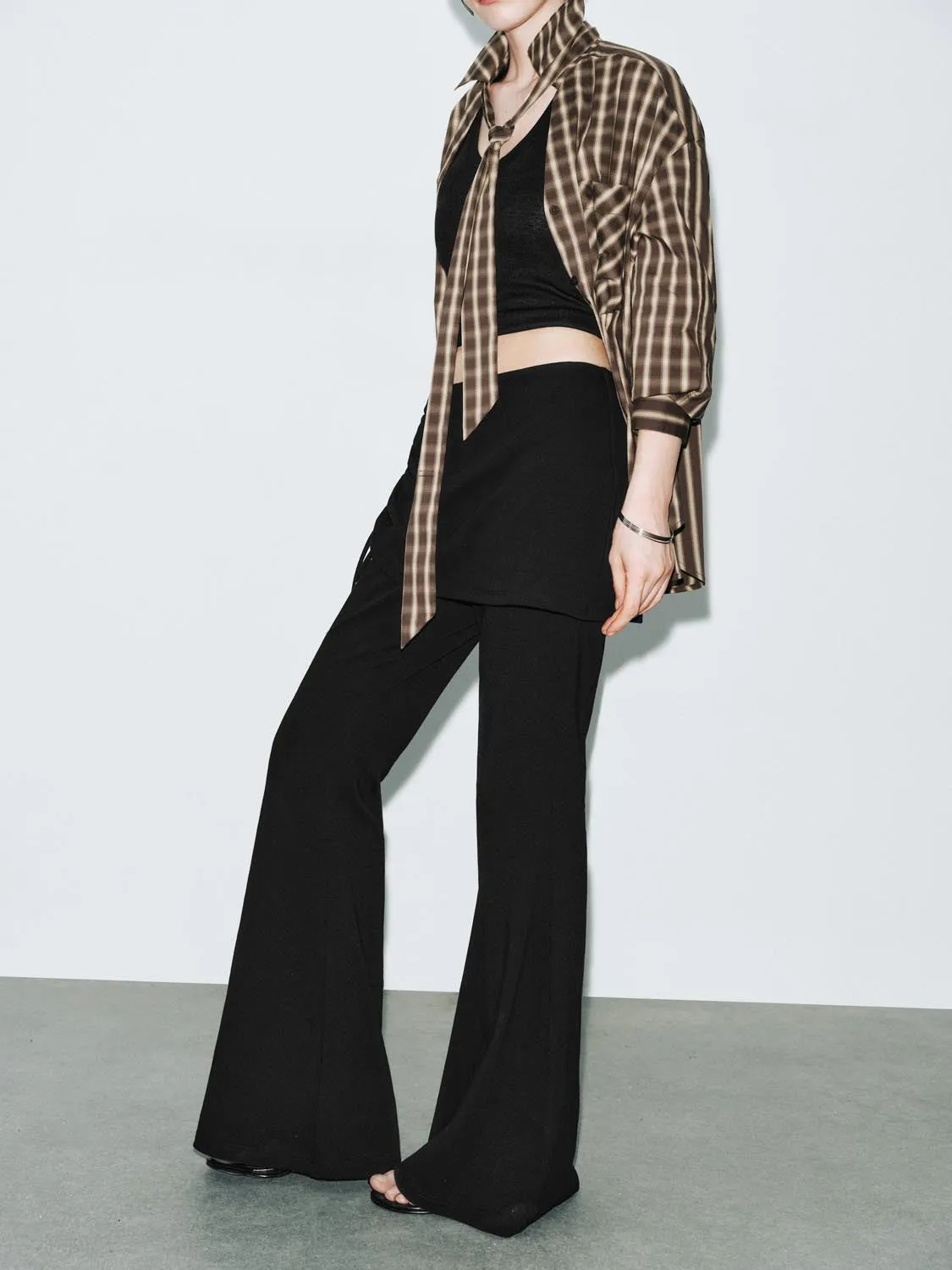 Skirt Layered Flare Pants sold by Urban Revivo product image thumbnail 3