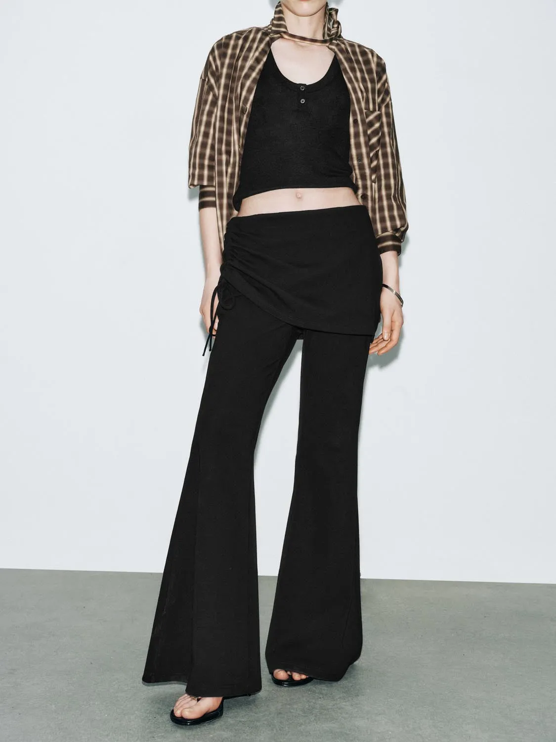 Skirt Layered Flare Pants sold by Urban Revivo product image thumbnail 2