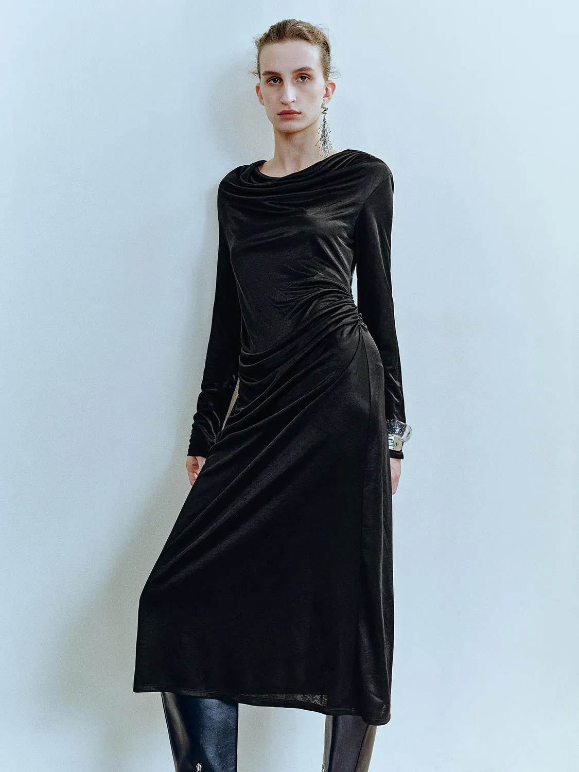 Long Sleeve Straight Maxi Dresses sold by Urban Revivo