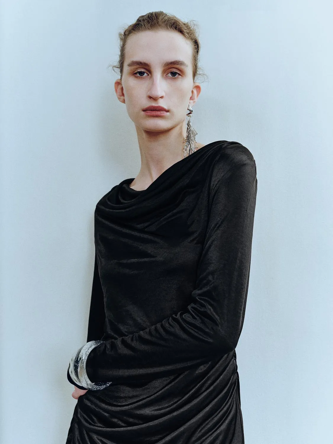 Long Sleeve Straight Maxi Dresses sold by Urban Revivo product image thumbnail 3