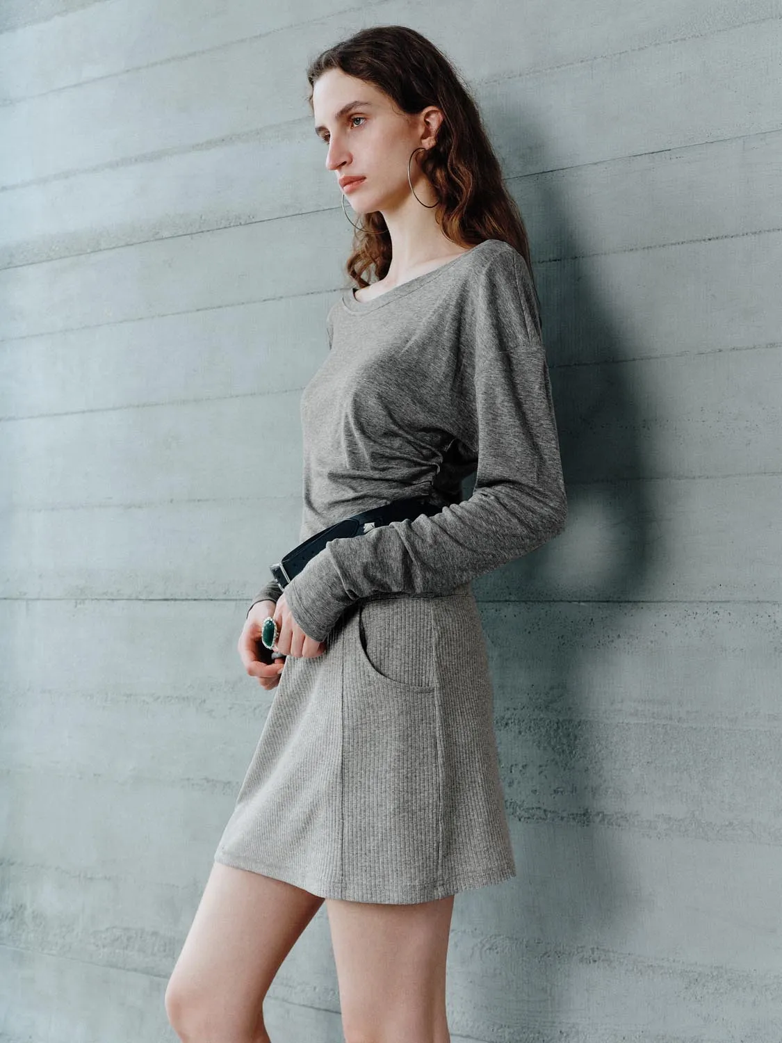 One Shoulder Long Sleeve T-Shirts sold by Urban Revivo product image thumbnail 2