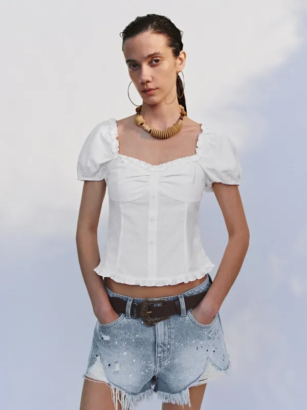 Lace Overhead Shirts sold by Urban Revivo