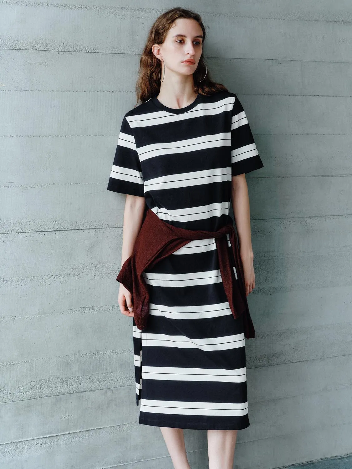 Stripe Straight Maxi Dresses sold by Urban Revivo product image thumbnail 3