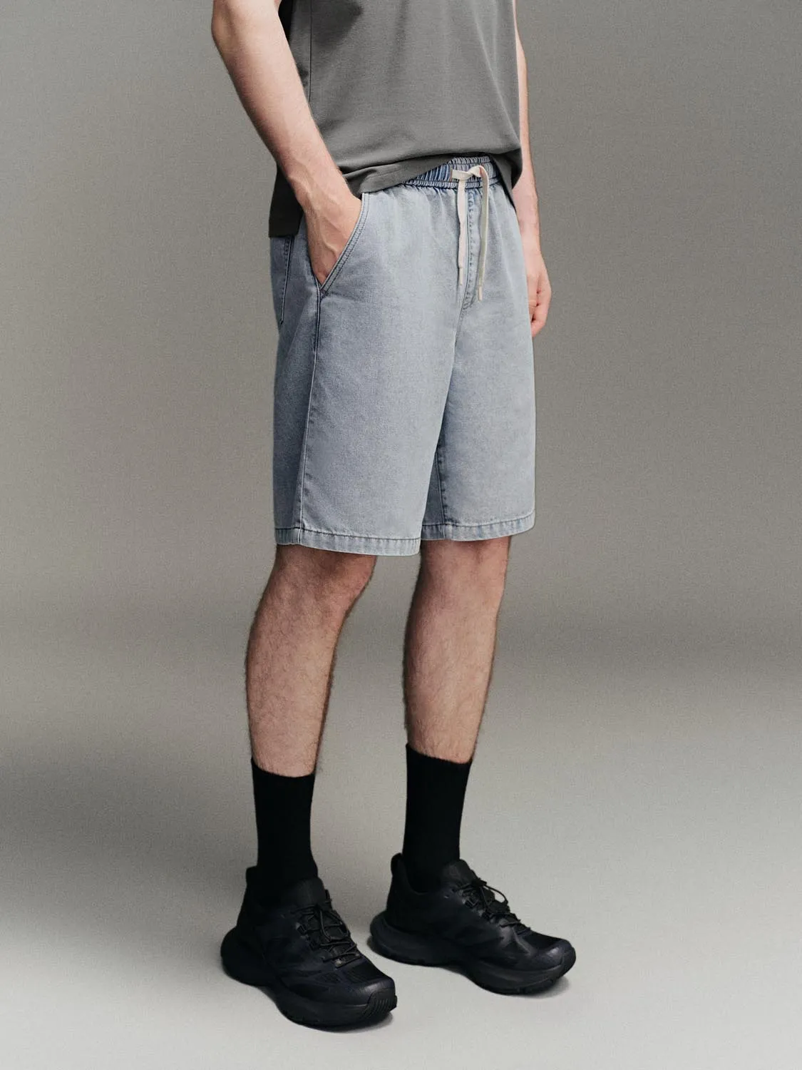 Denim Shorts sold by Urban Revivo product image thumbnail 3