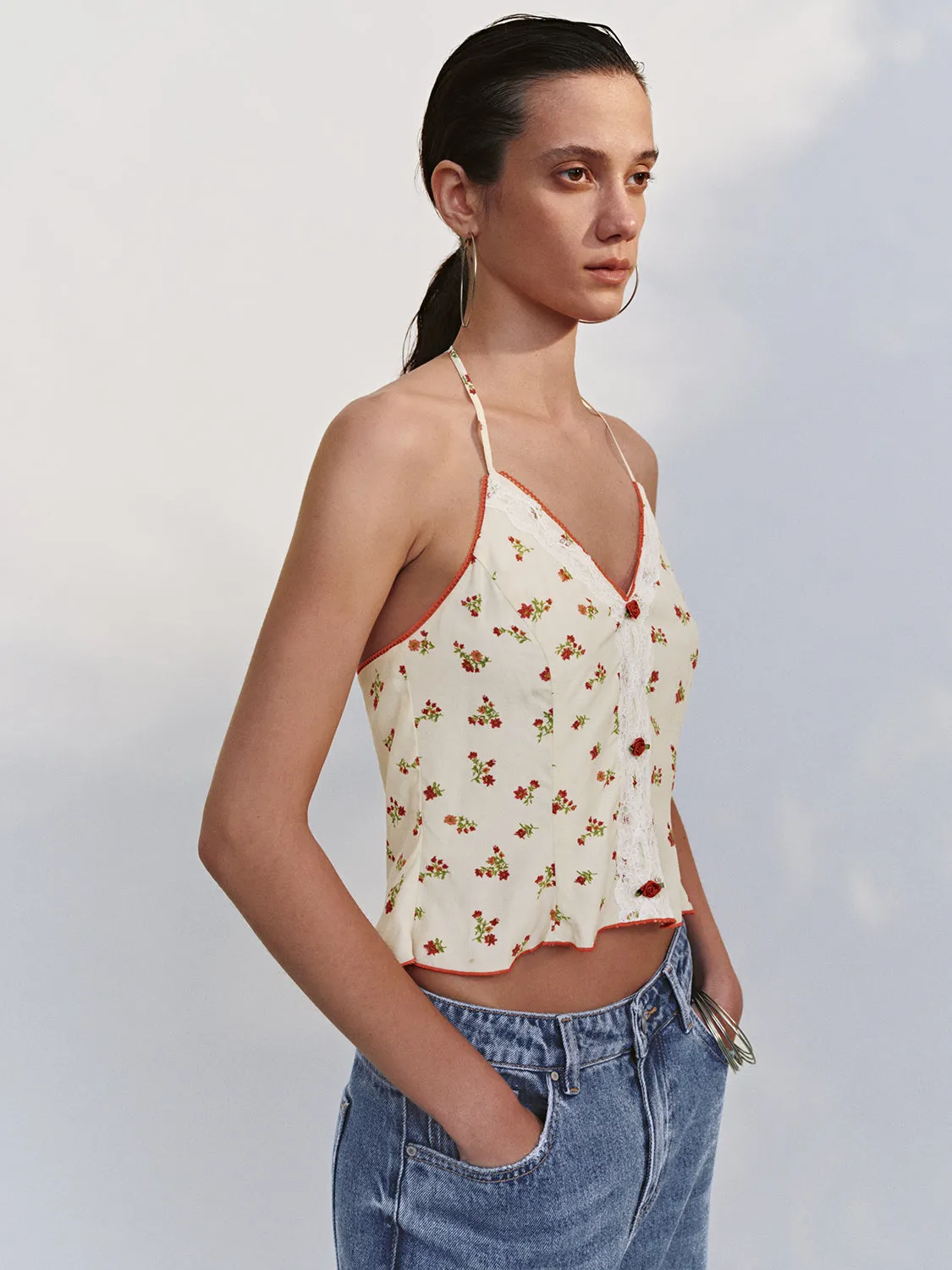 Halter Neck Cami Tops sold by Urban Revivo product image thumbnail 2