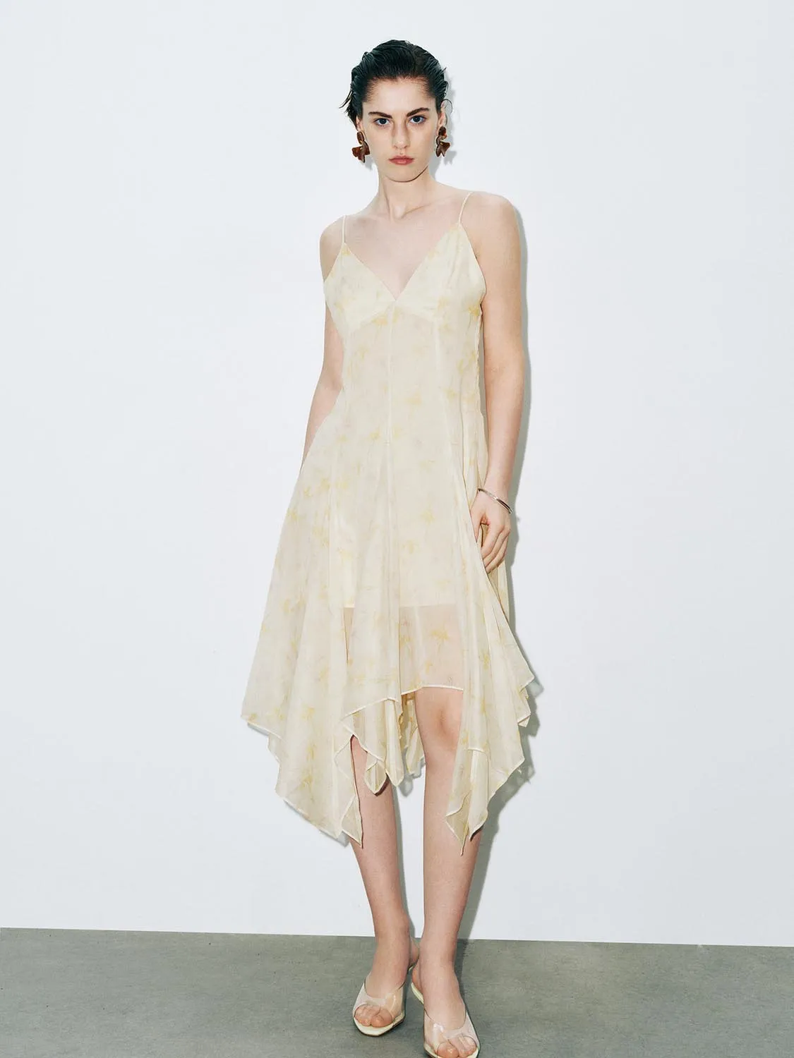 Camisole Floral A-Line Dresses sold by Urban Revivo