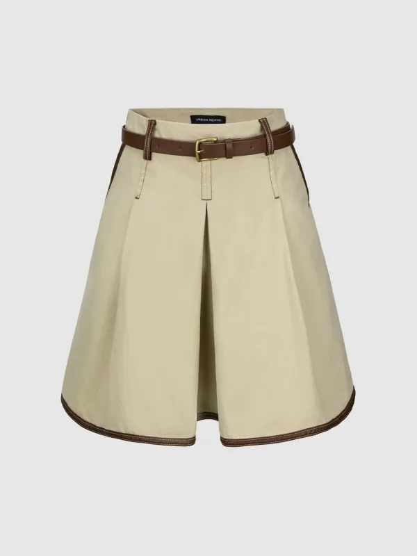 Denim Midi Skirts sold by Urban Revivo