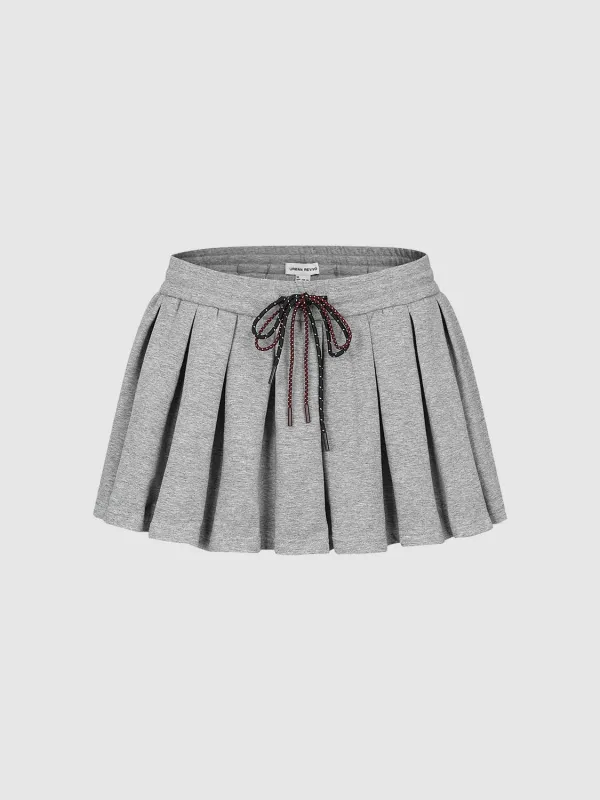 Drawstring A-Line Mini Skirts sold by Urban Revivo