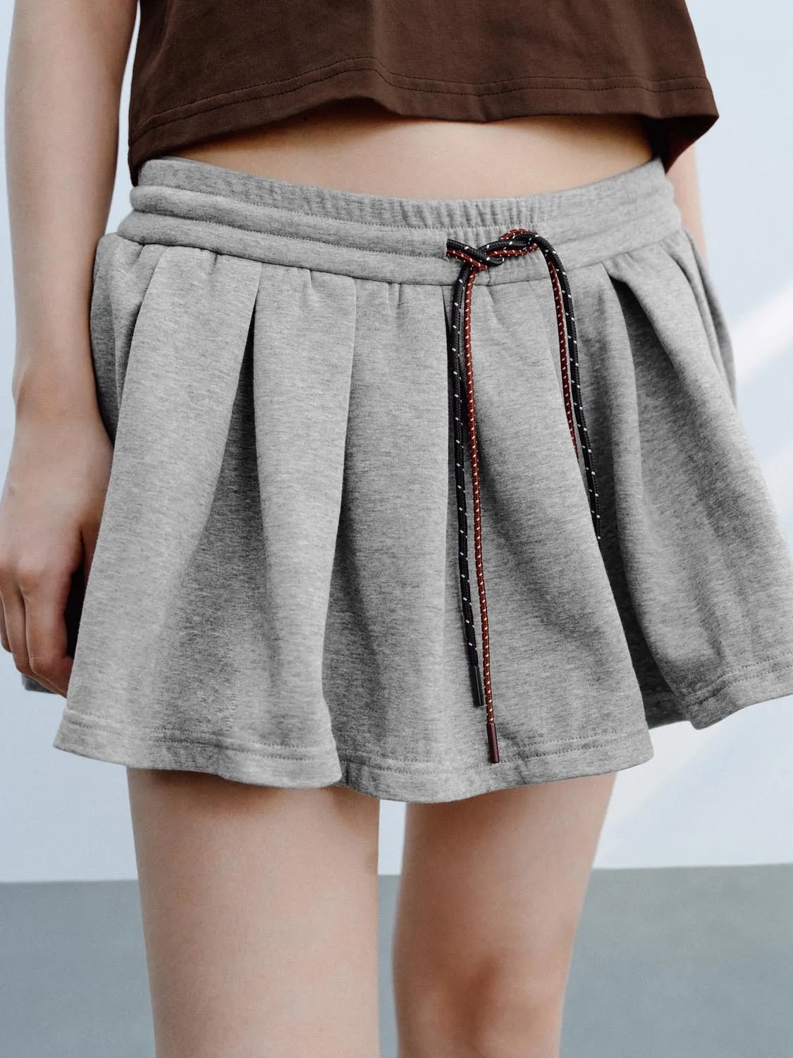 Drawstring A-Line Mini Skirts sold by Urban Revivo product image thumbnail 4