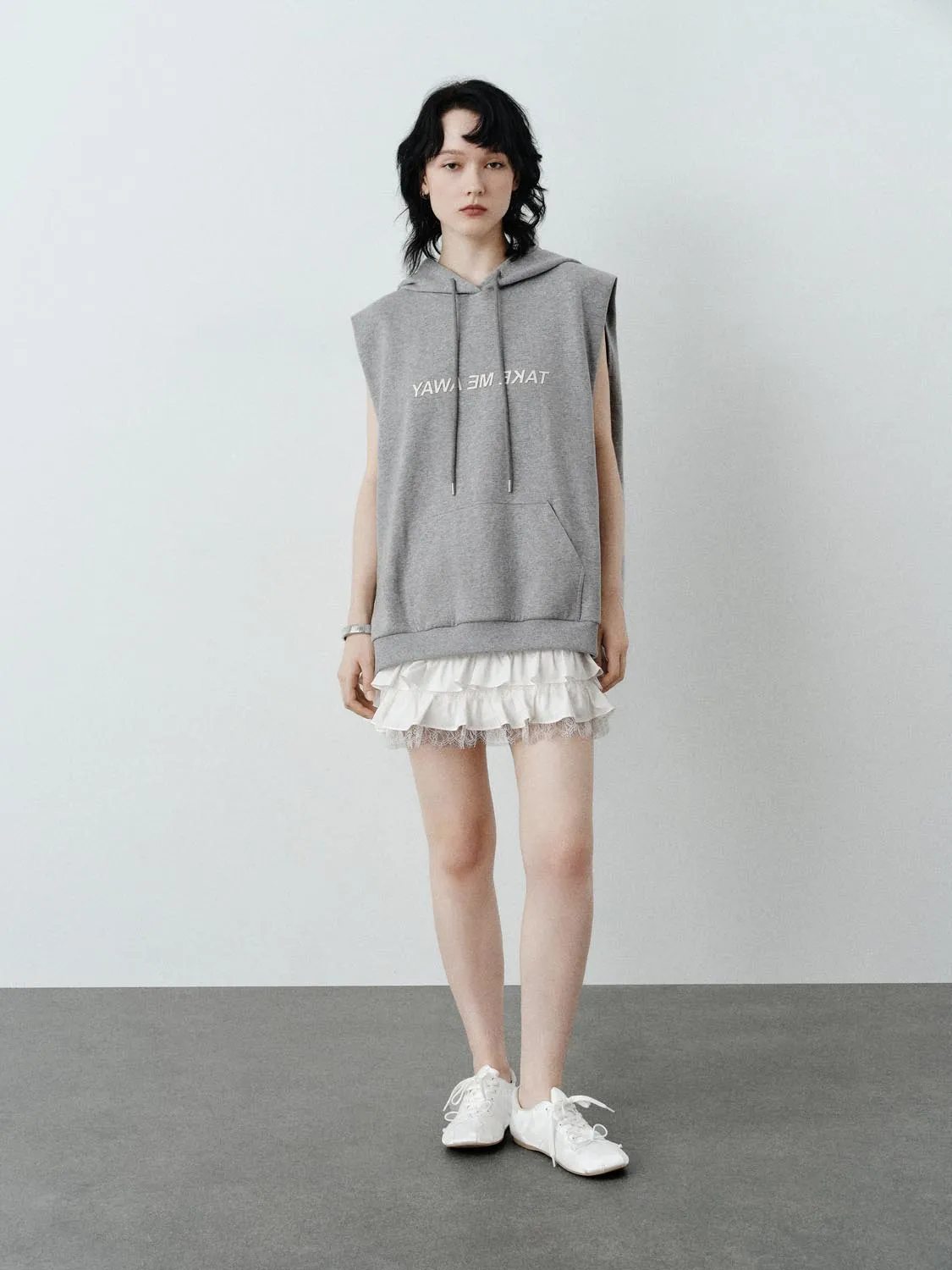 Hoodie Sleeveless Straight Dresses sold by Urban Revivo product image thumbnail 5