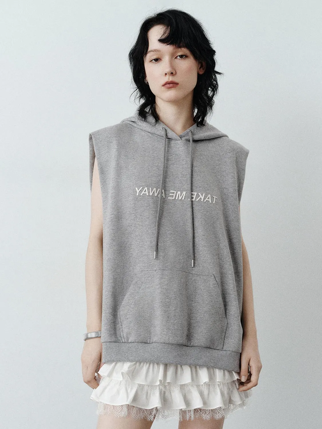 Hoodie Sleeveless Straight Dresses sold by Urban Revivo