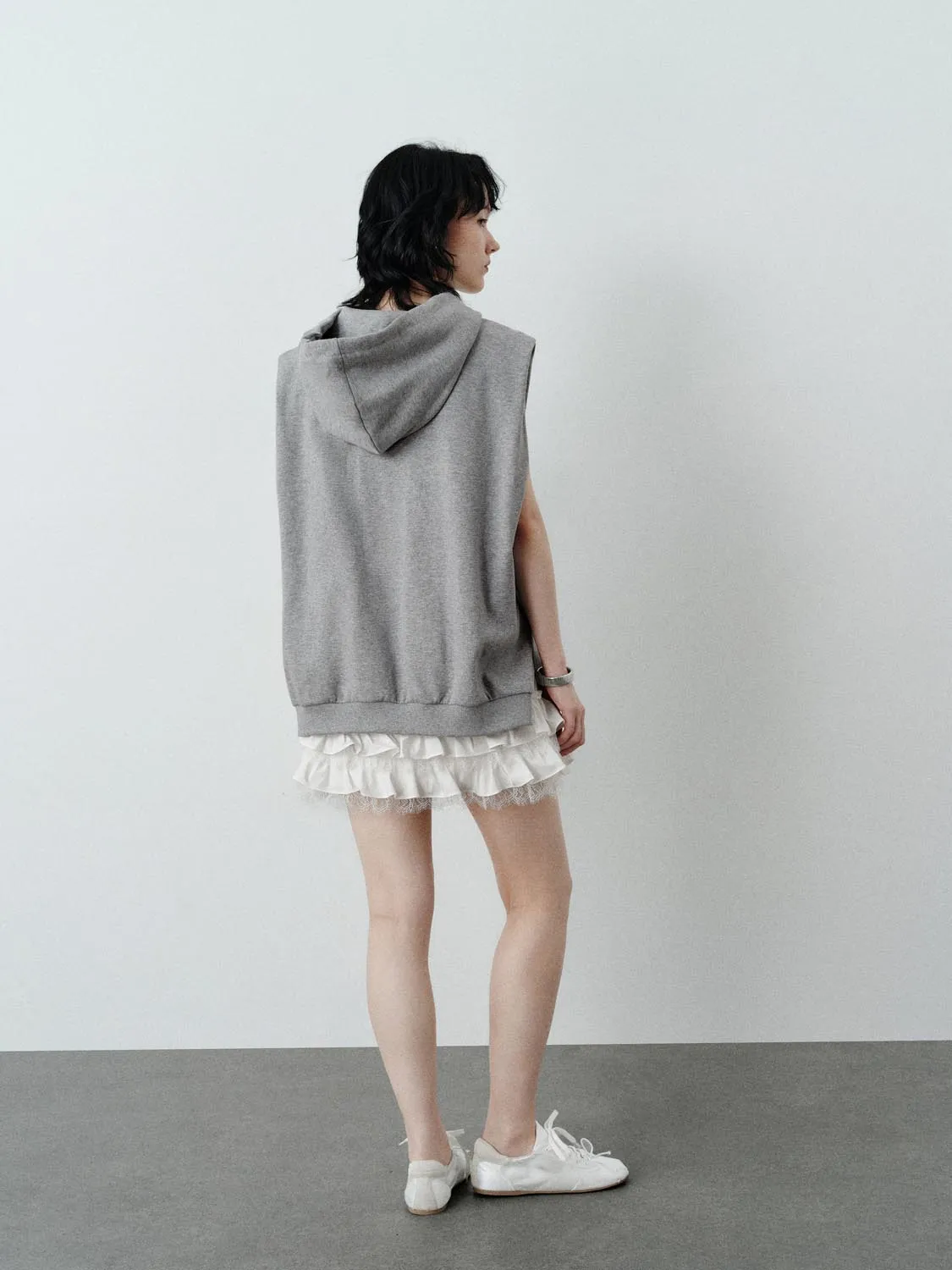 Hoodie Sleeveless Straight Dresses sold by Urban Revivo product image thumbnail 4