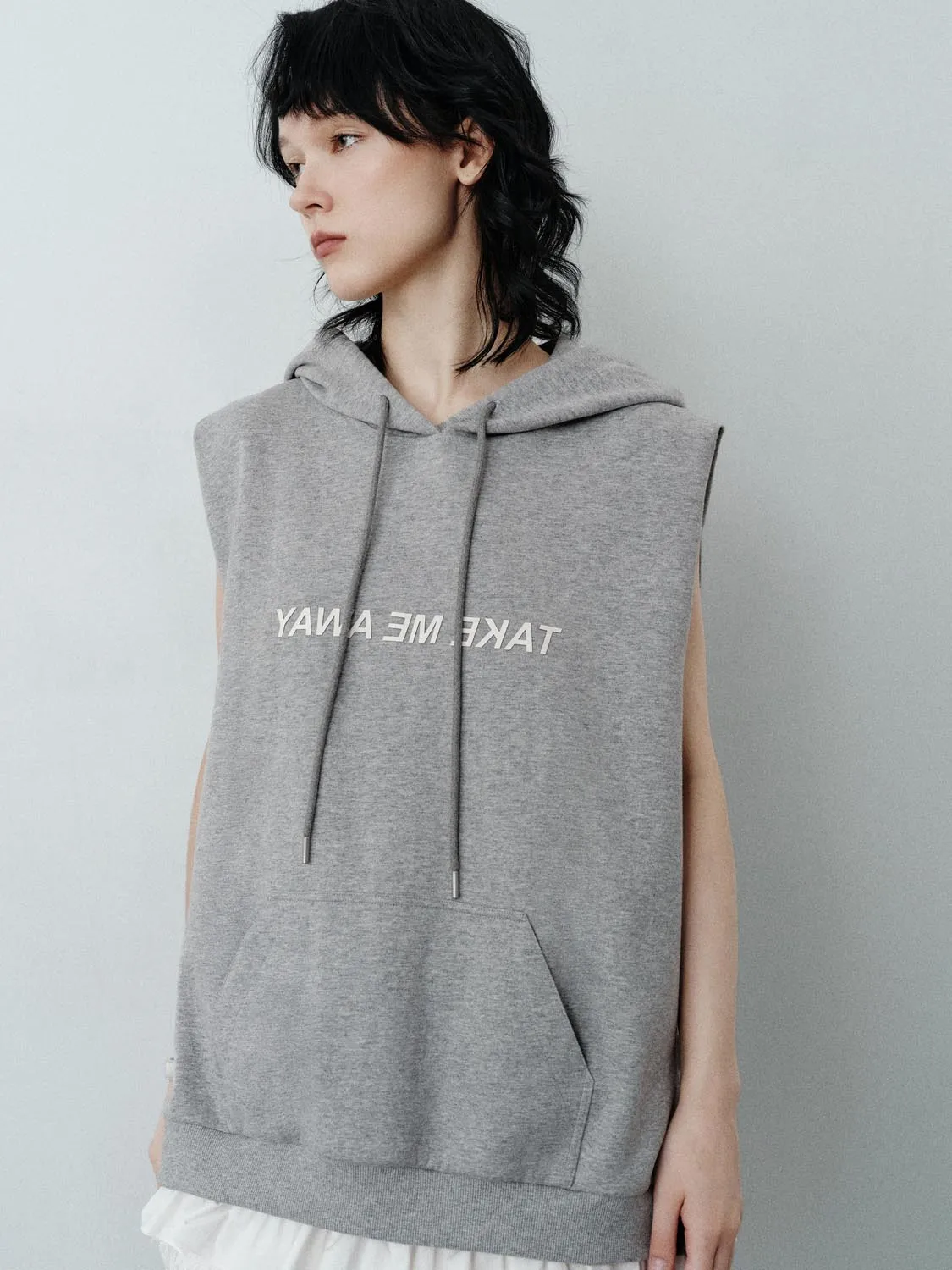 Hoodie Sleeveless Straight Dresses sold by Urban Revivo product image thumbnail 2