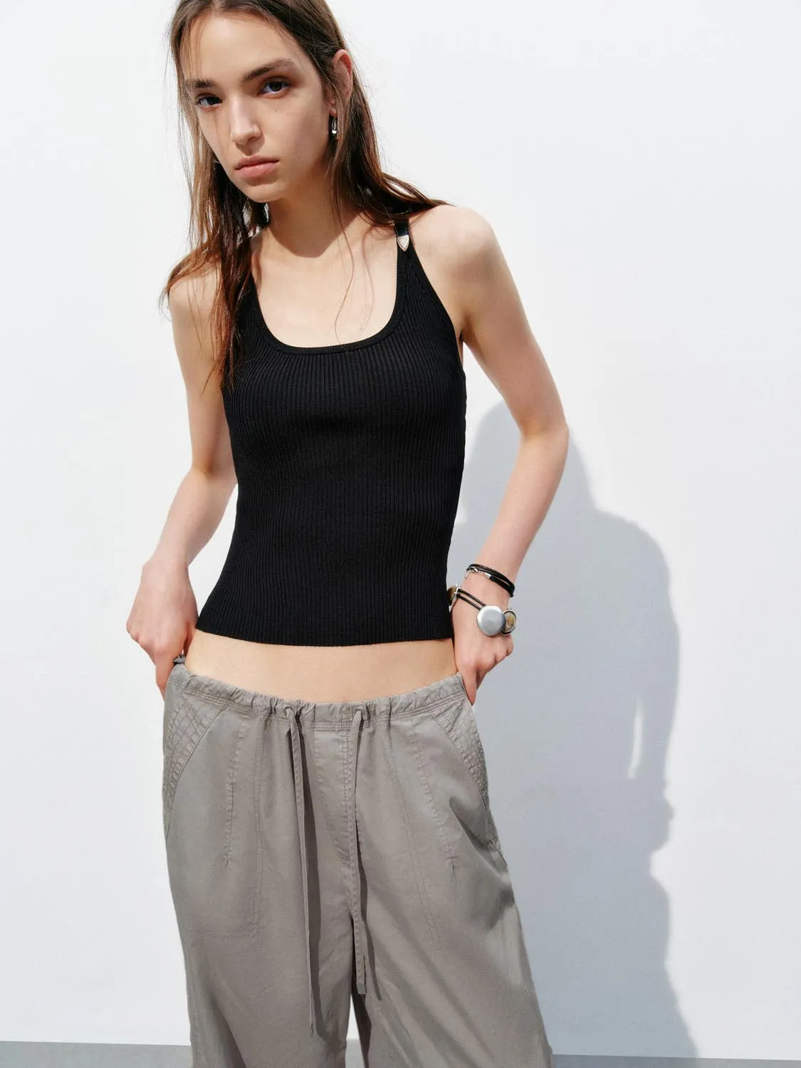 Knitted Tank Tops sold by Urban Revivo product image thumbnail 2