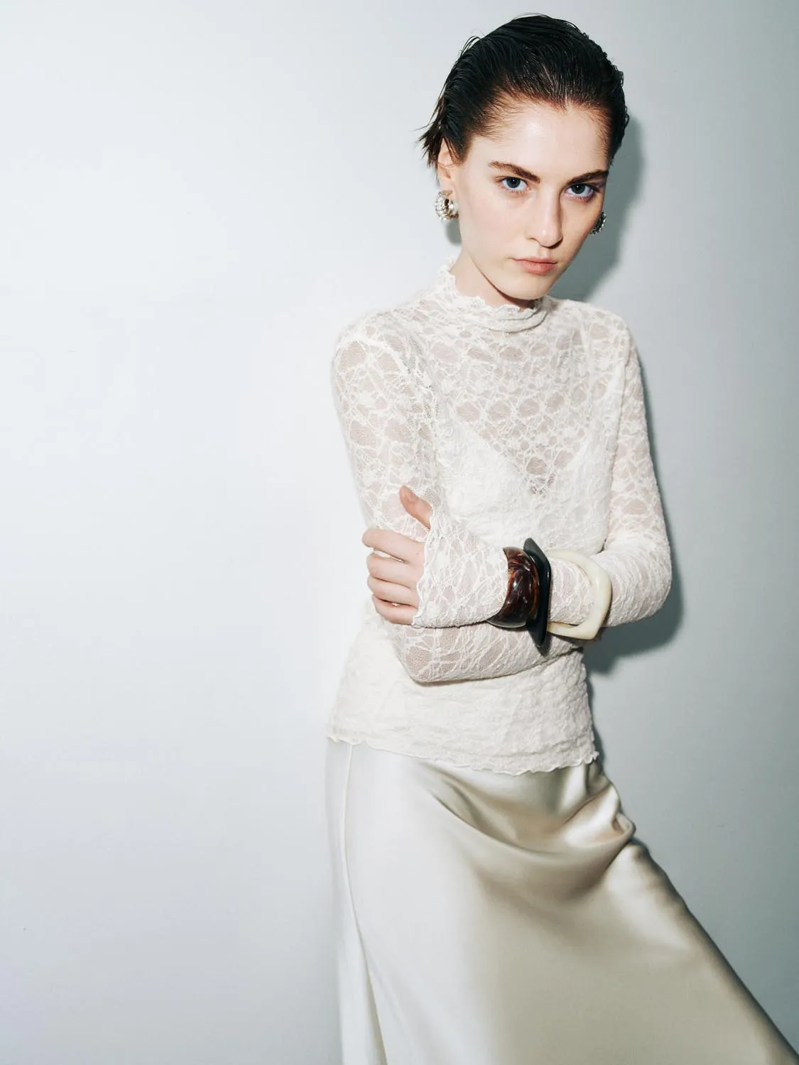 Lace T-Shirts sold by Urban Revivo product image thumbnail 2