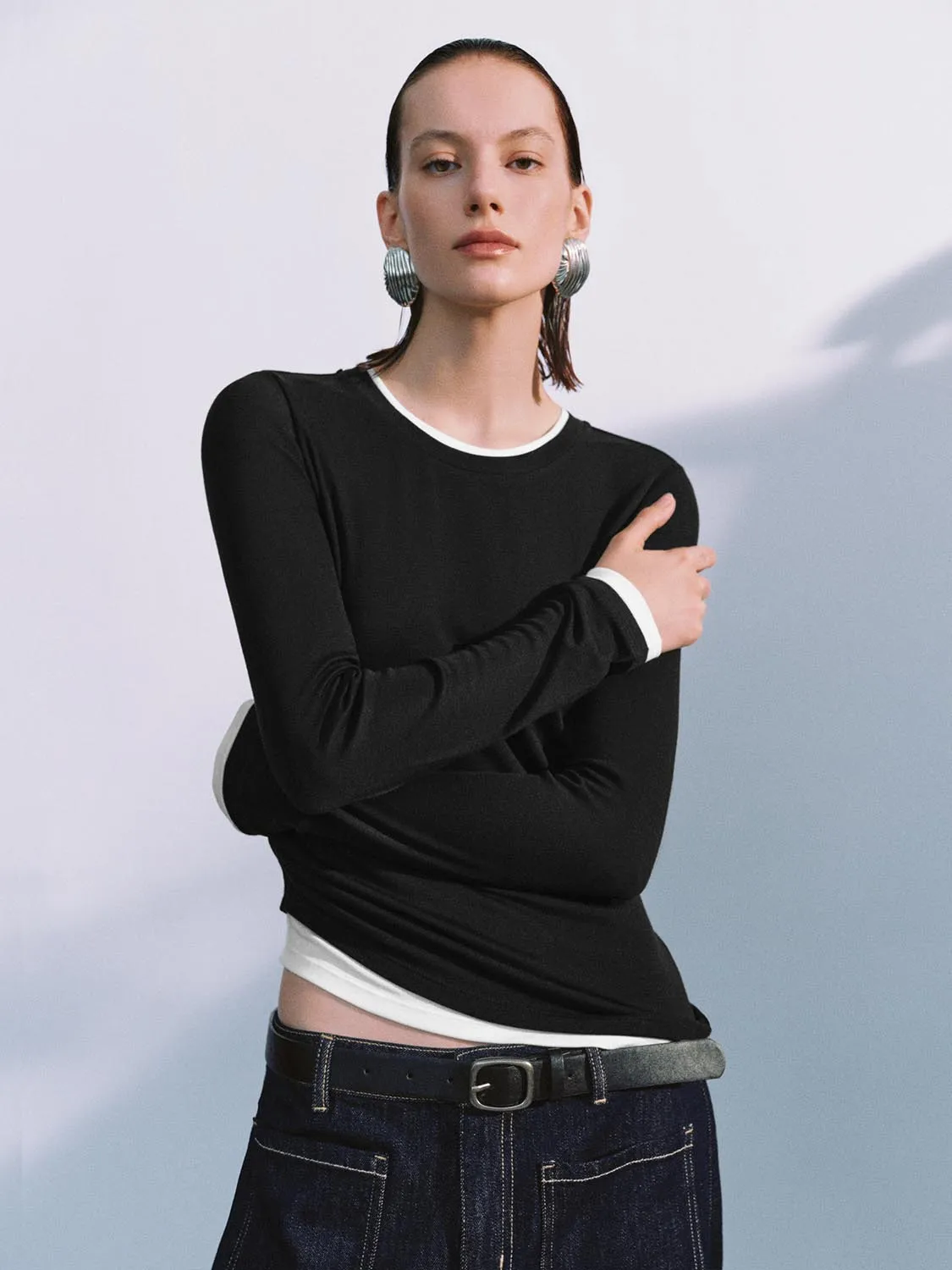 Long Sleeve T-Shirts sold by Urban Revivo product image thumbnail 3