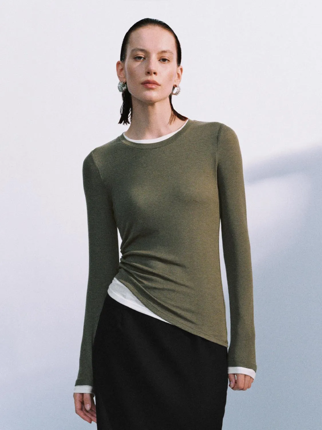 Long Sleeve T-Shirts sold by Urban Revivo product image thumbnail 5