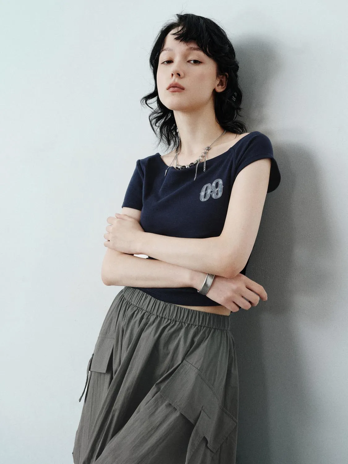 One Shoulder T-Shirts sold by Urban Revivo product image thumbnail 2