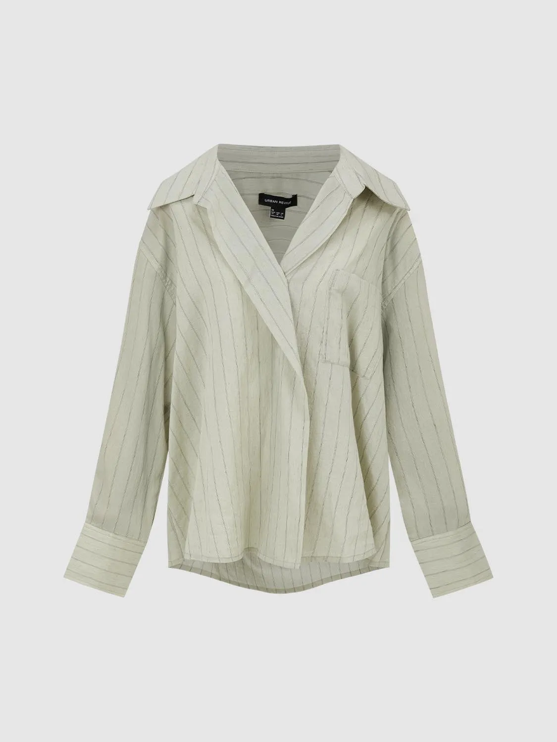 Striped Long Sleeve Shirts sold by Urban Revivo product image thumbnail 2