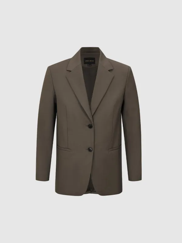 Notched Collar Blazers sold by Urban Revivo