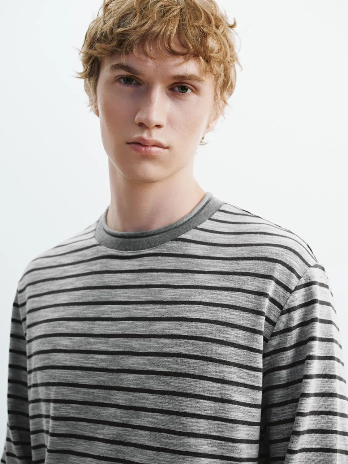 Striped Long Sleeve T-Shirts sold by Urban Revivo product image thumbnail 3