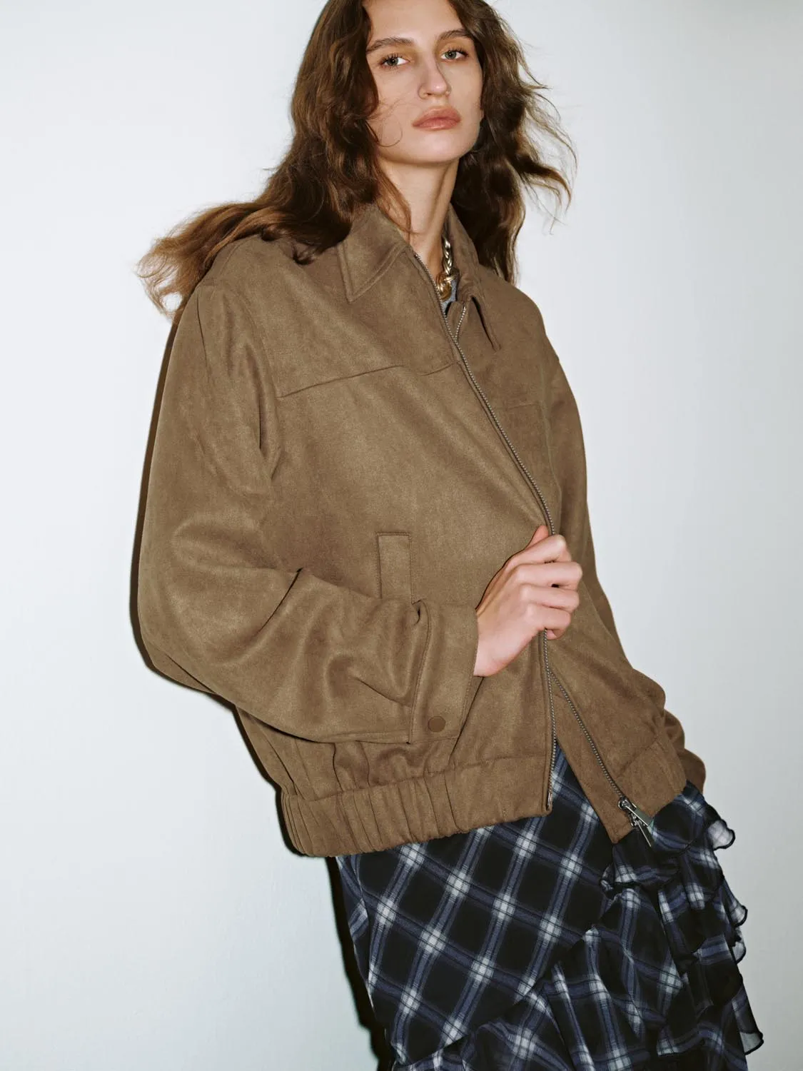 Zip Up Front Jackets sold by Urban Revivo product image thumbnail 2