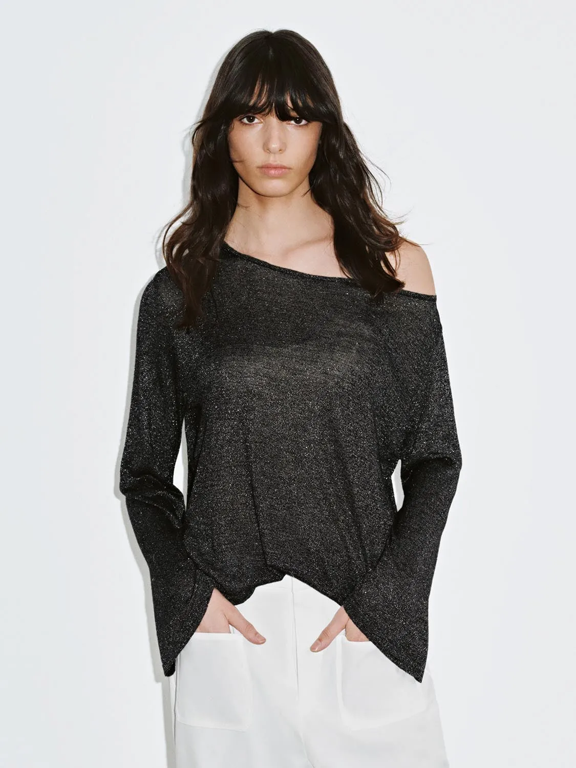 One Shoulder Knitted T-Shirts sold by Urban Revivo
