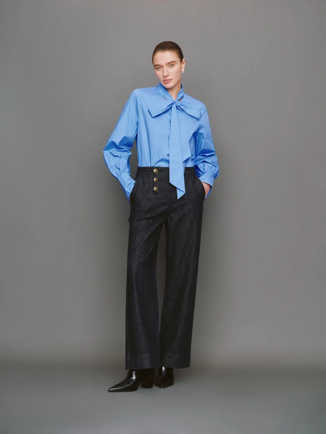 Bow Décor Long Sleeve Shirts sold by Urban Revivo product image thumbnail 4