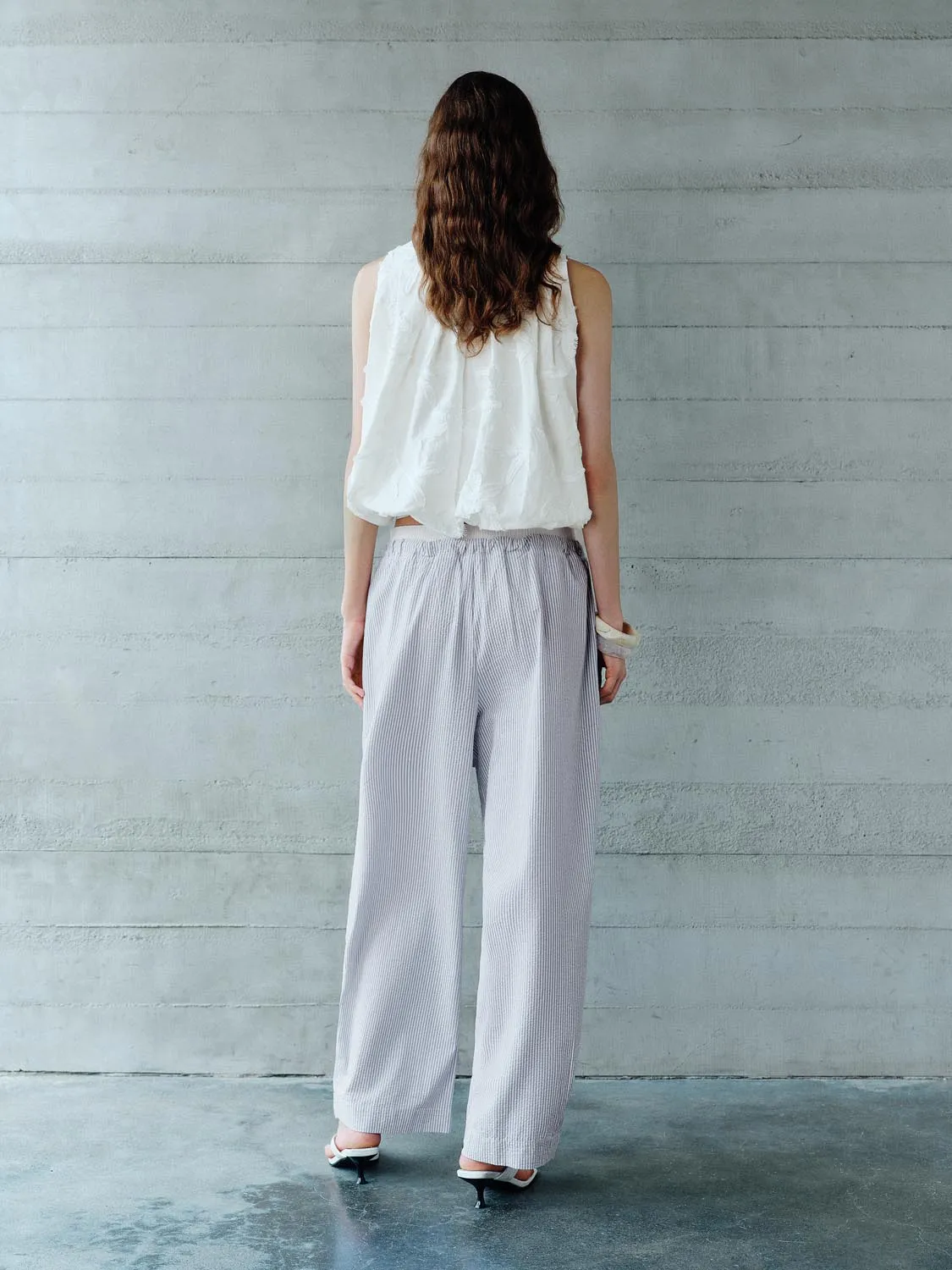 Drawstring Wide-Leg Pants sold by Urban Revivo product image thumbnail 4