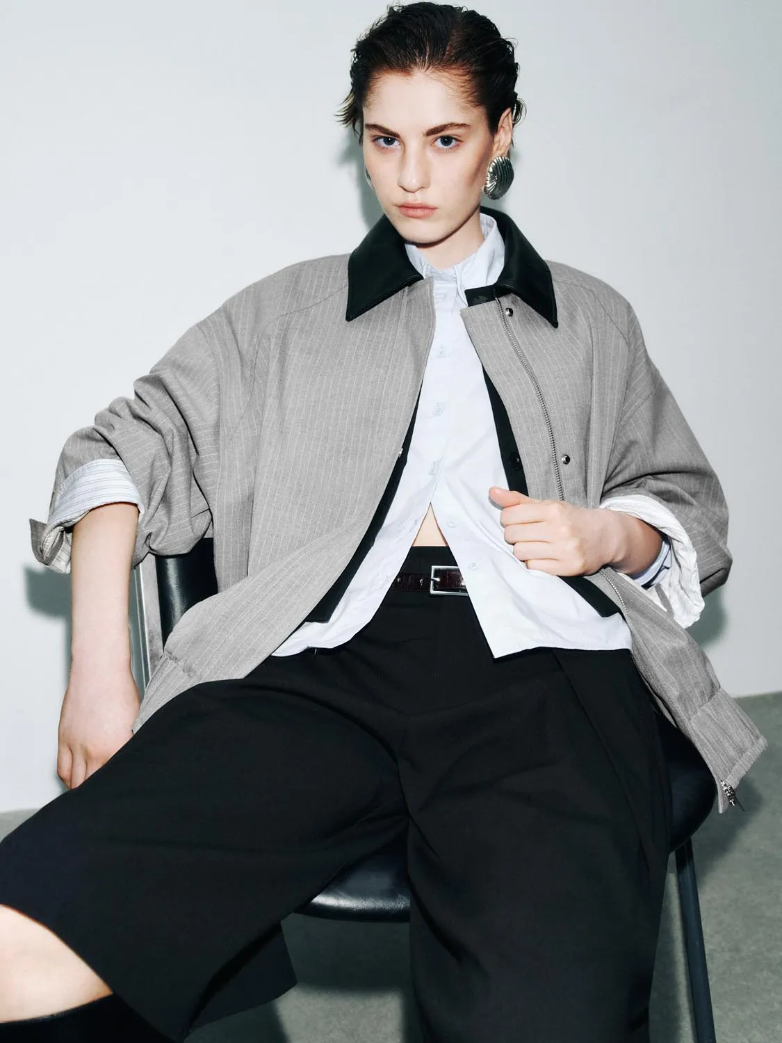 Striped Jackets sold by Urban Revivo product image thumbnail 2