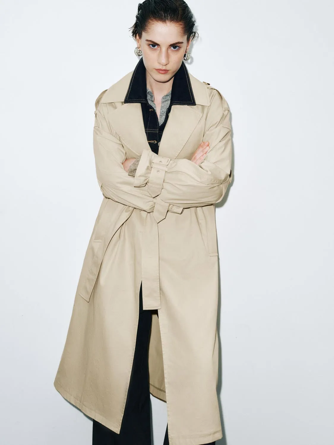 Longline Trench Coats sold by Urban Revivo product image thumbnail 2