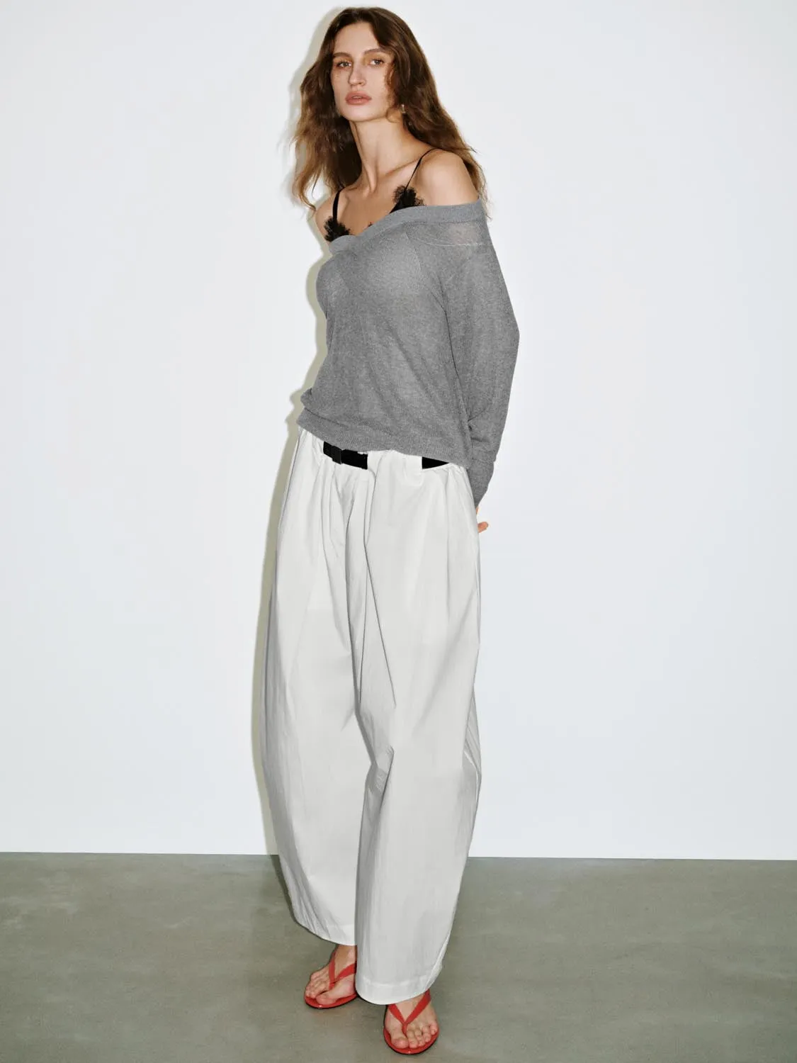 Lace Décor Knitted T-Shirts sold by Urban Revivo product image thumbnail 5