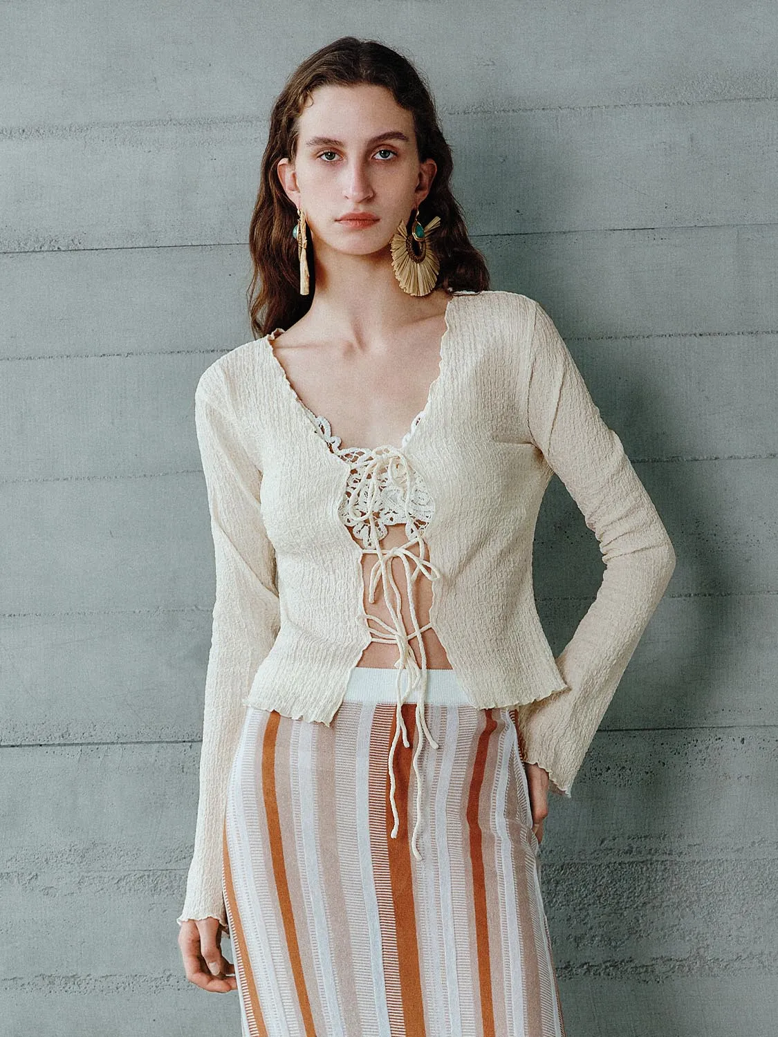 Tie Up Front Shirts sold by Urban Revivo