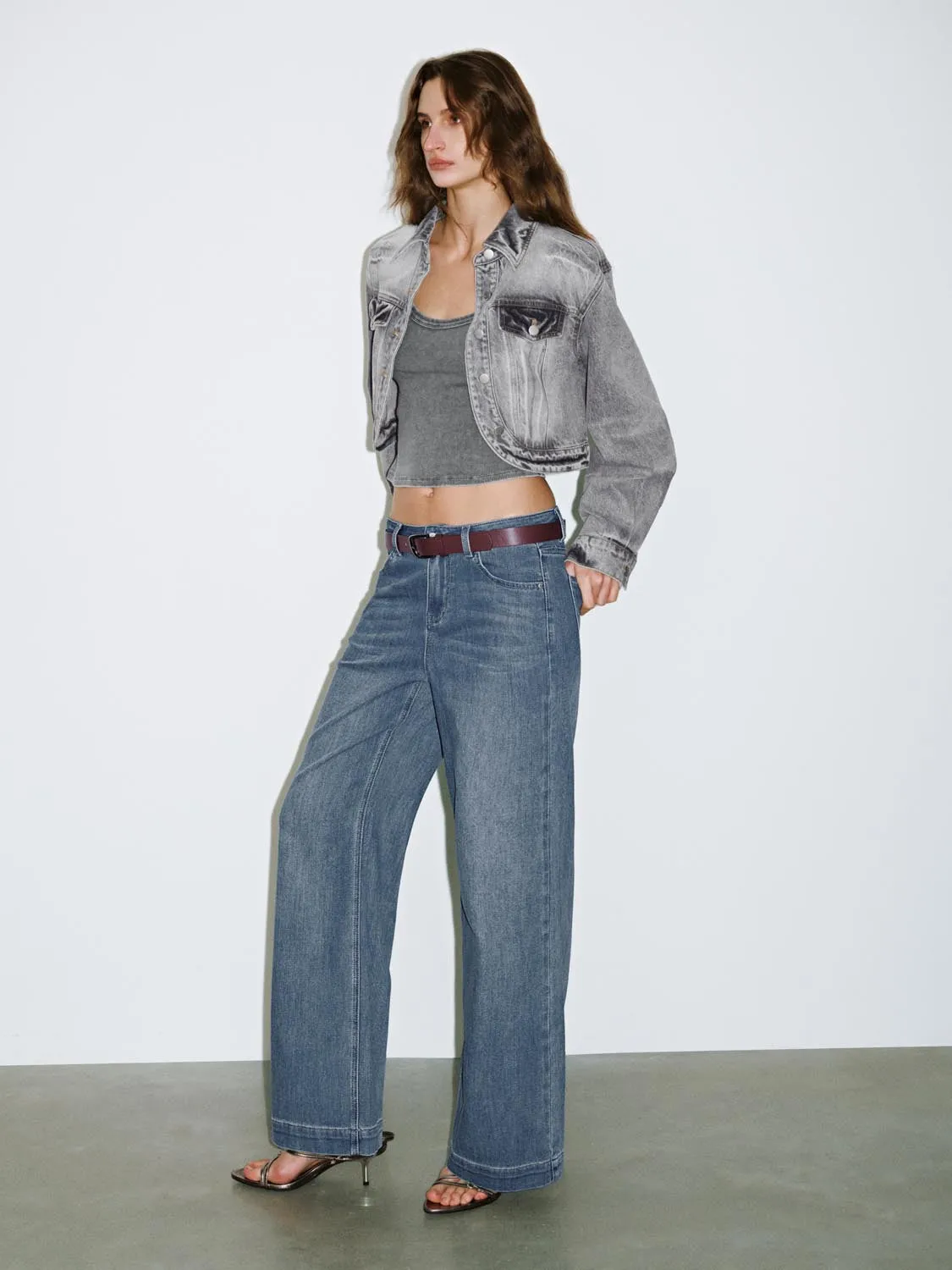Cropped Denim Jackets sold by Urban Revivo product image thumbnail 5