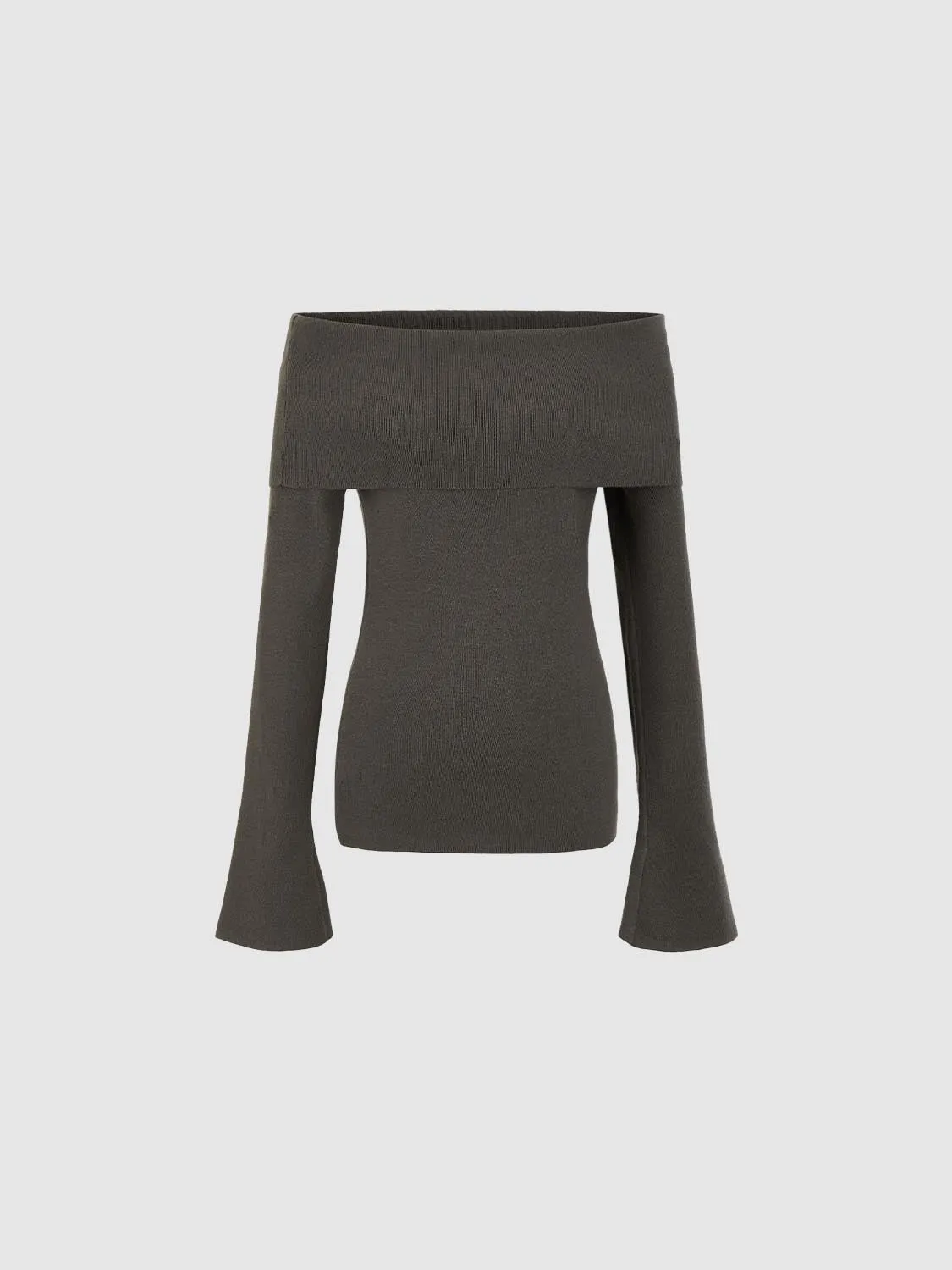 Off Shoulder Knitted T-Shirts sold by Urban Revivo